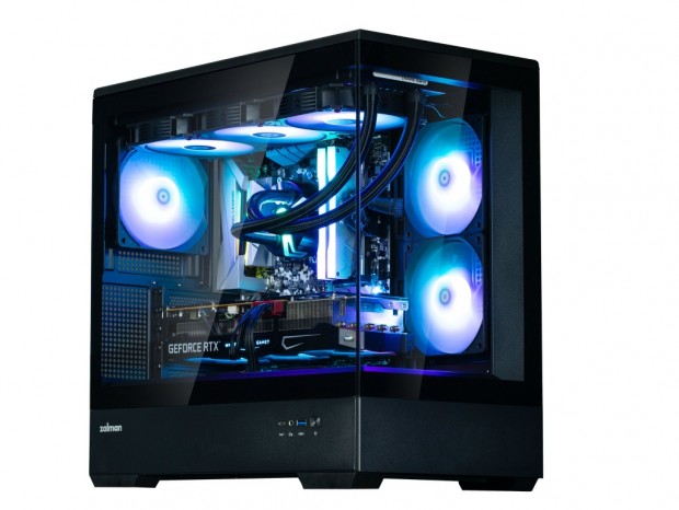 2面強化ガラスのピラーレスデザインミニタワーPCケース、ZALMAN「P30」国内発売日確定