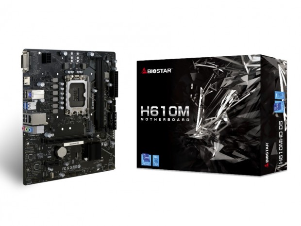 BIOSTAR、DDR5メモリ対応の「H610MHD D5」などエントリー向けH610マザーボード