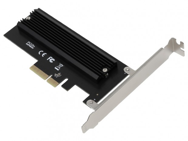 最下段の拡張スロットを有効に使う、M.2 NVMe SSD変換PCI Expressカードの上面取付タイプ
