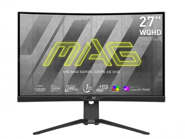 MSI、最大240Hz駆動の27型WQHD湾曲ゲーミング液晶「MAG 275CQRXF」