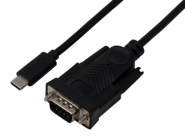 シリアルポート接続のモデム/PDA等をPCのUSB Type-Cポートに接続できる変換ケーブル