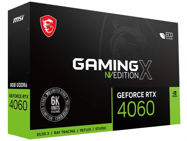 限定ワンショットモデル、MSI「GeForce RTX 4060 GAMING X NV EDITION 8G」販売開始