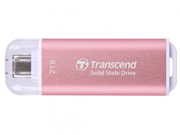 iPhone 15での利用にも向く、トランセンドのスティック型SSDに新色ピンク登場