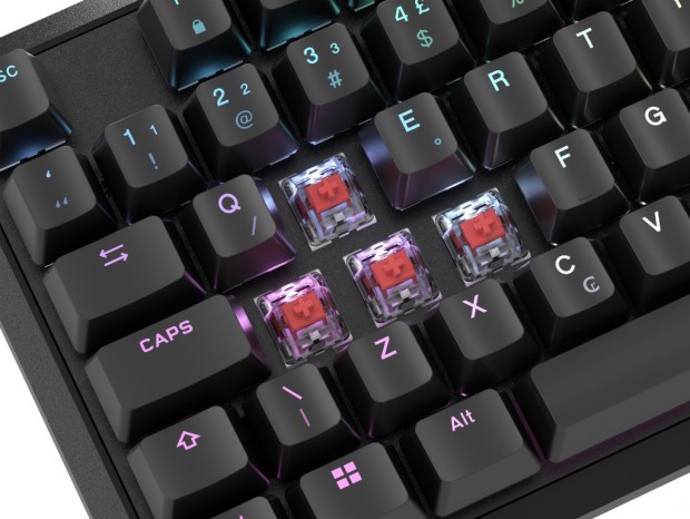 潤滑剤塗布済みのRedリニアスイッチ採用ゲーミングキーボード、CORSAIR「K70 CORE」