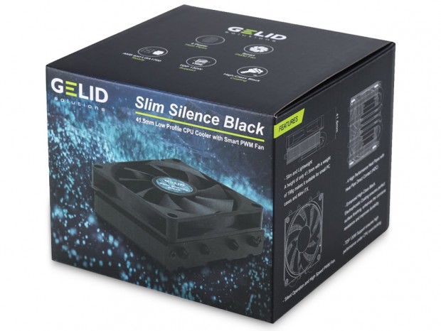 全高41.5mmのロープロファイルクーラー、GELID「SLIM SILENCE BLACK」月末発売