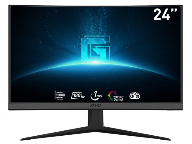 180Hz/1ms対応の23.6型湾曲ゲーミング液晶ディスプレイ、MSI「G24C6 E2 