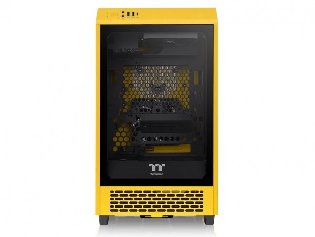 Thermaltake、縦型デザインMini-ITXケース「The Tower 200」の新色Bumblebee国内発売日確定