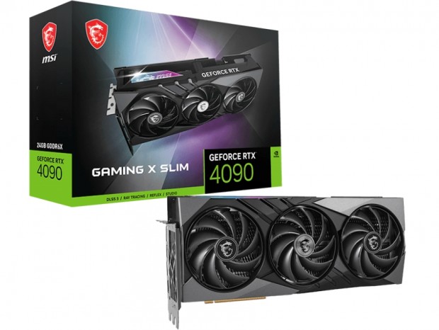MSI、薄く・軽くなったTRI FROZR 3を搭載する「GeForce RTX 4090 GAMING X SLIM 24G」
