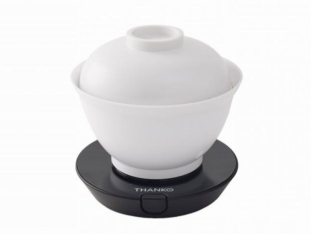 サンコー、おかずと一緒に炊いてそのまま食べられるどんぶり型炊飯器「炊き立て丼」