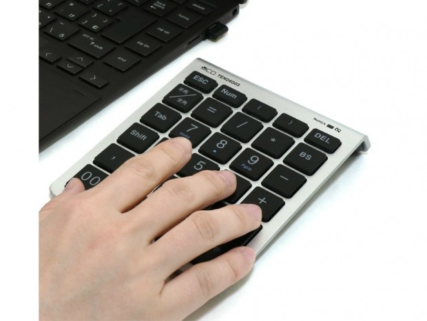 NumLockと連動しないパンタグラフ式ワイヤレステンキーがミヨシから発売