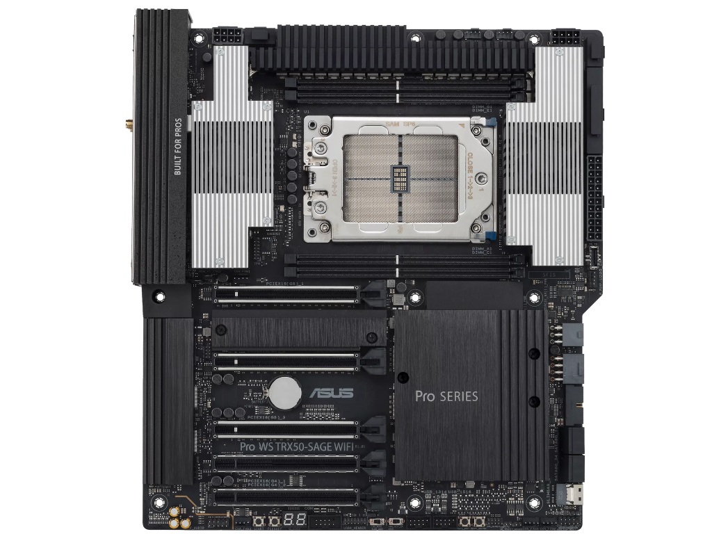 36フェーズ電源搭載のTRX50チップ採用WSマザーボード、ASUS「Pro WS