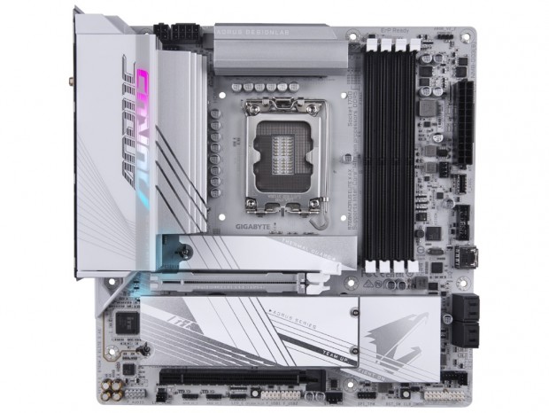 Intel B760採用の白いMicroATXゲーミングマザー、GIGABYTE「B760M AORUS ELITE X AX」発売
