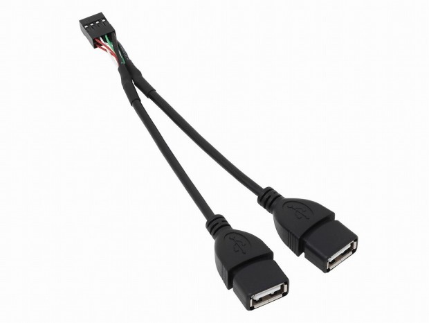 アイネックス、USBヘッダにUSB機器を直結できるケーブル「USB-023」