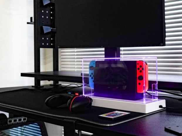 20種類の発光パターンを選べるNintendo Switch対応「ゲーミングLEDショーケース」がサンコーから