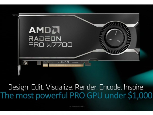 1,000ドル以下で最も強力なプロ向けグラフィックスカード、AMD「Radeon PRO W7700」