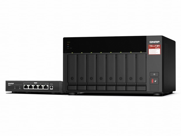 QNAP、2.5G NAS＆スイッチのセット「TS-873A+QSW-1105-5T Bundle Pack」など3製品