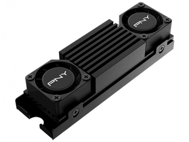 デュアルファンヒートシンク搭載のPCIe 5.0 NVMe M.2 SSD、PNY「CS3150」