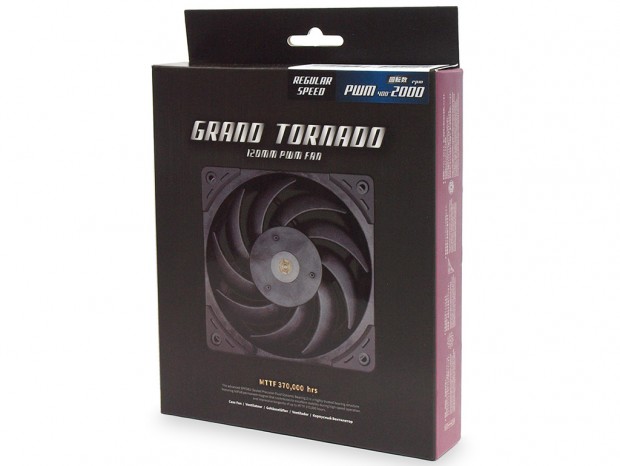 ブレードとフレームに液晶ポリマーを採用した120mmファン、サイズ「Grand Tornado 120 PWM」