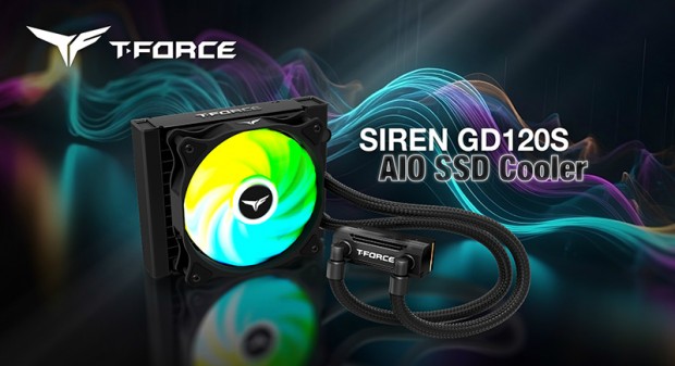T-FORCE SIREN GD120S AIO SSD Cooler Black