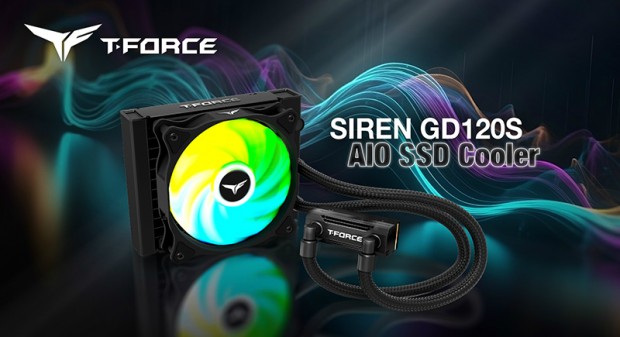 T-FORCE SIREN GD120S AIO SSD Cooler Black