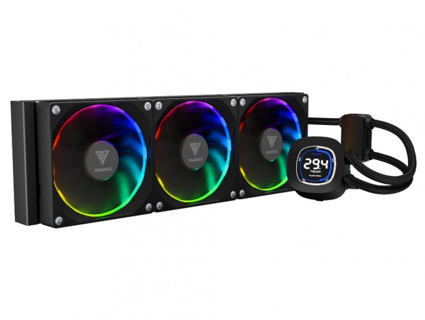 2.1型LCDと32mmラジエーターを搭載したAIO水冷、GAMDIAS「CHIONE M4」シリーズ