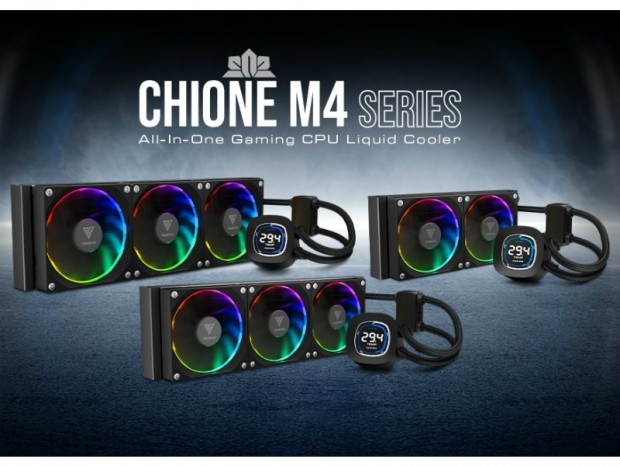 2.1型LCDと32mmラジエーターを搭載したAIO水冷、GAMDIAS「CHIONE M4」シリーズ