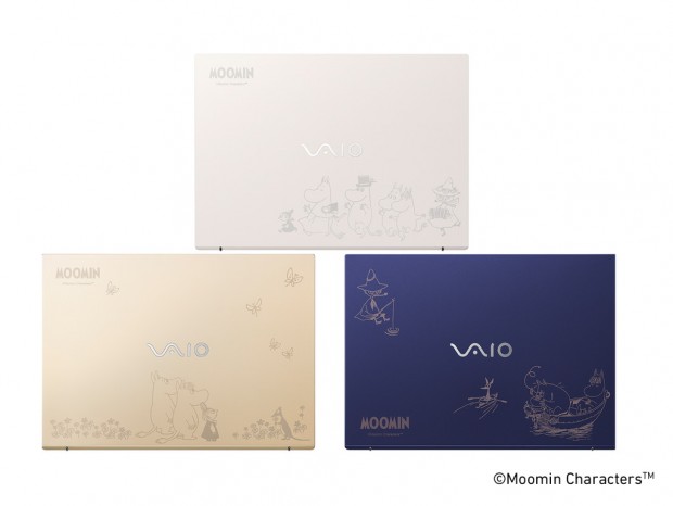 ムーミンとコラボした特別デザインのモバイルノート「VAIO F16/F14 ムーミンモデル」受注開始