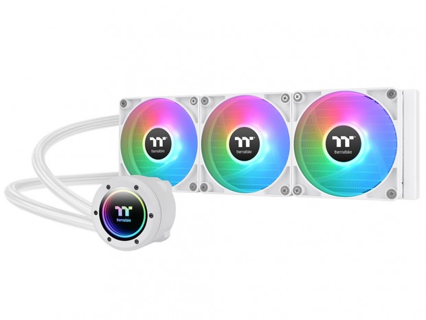 Thermaltakeから、ポンプキャップがインフィニティミラーデザインのAIO水冷ホワイトモデル