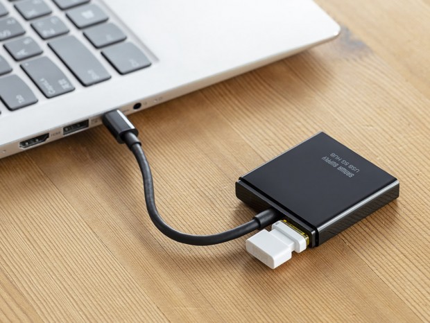 PCやiPhoneで使える薄型USB Type-Cハブがサンワサプライから