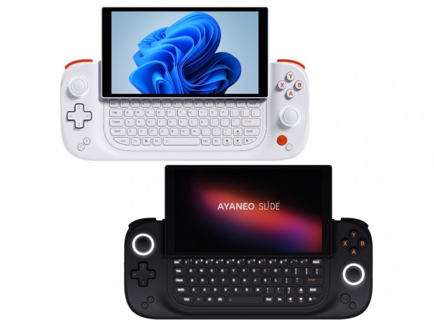 スライド式キーボード搭載ポータブルゲーミングPC「AYANEO SLIDE」のクラウドファンディング決定