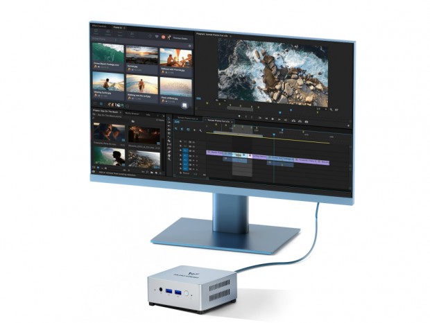 トリプルディスプレイ対応のIntel N100搭載小型デスクトップPC、MINISFORUM「UN100L」