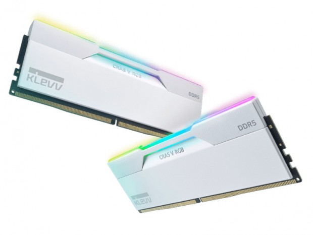 KLEVV、最大8,400MT/sをラインナップする白いOCメモリ「CRAS V RGB
