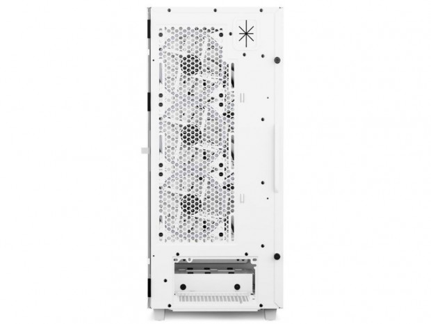 7基のARGBファンを搭載する90°回転レイアウトPCケース、SHARKOON「REV 300」に新色ホワイト追加