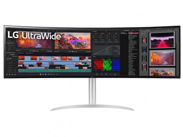 アスペクト比32:9、DualWQHD対応の49型NanoIPS湾曲ディスプレイ、LG「49WQ95C-W」