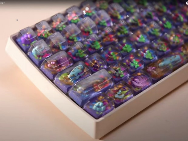 韓国 FF14 10周年記念 ソリューションナイン LEDキーキャップ