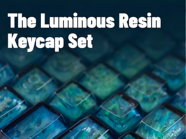 113 Keys Transparent Luminous Resin Artisan Keycaps Set