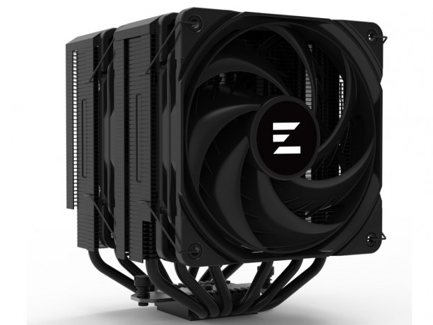 全身ブラックカラーのツインタワーサイドフロー、ZALMAN「CNPS14X DUO BLACK」