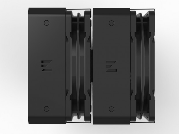 全身ブラックカラーのツインタワーサイドフロー、ZALMAN「CNPS14X DUO BLACK」