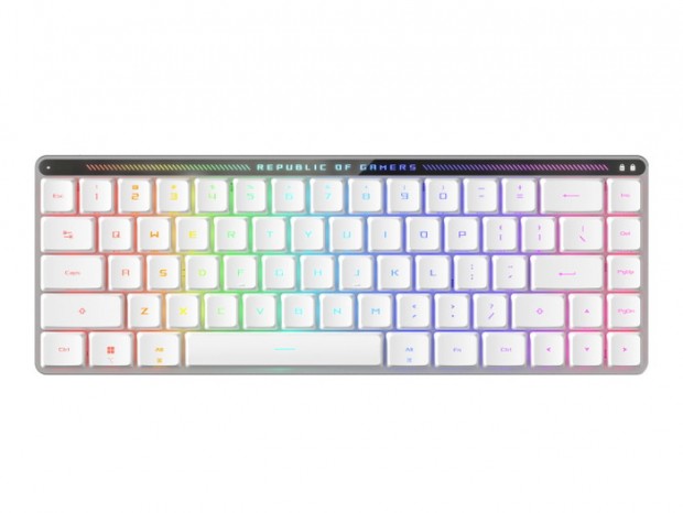 光学式ロープロスイッチ搭載の65％ワイヤレスキーボード「ROG Falchion