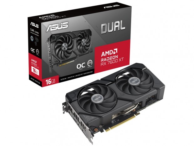 ASUS、TUF GamingとDUALからOC版Radeon RX 7600 XTグラフィックスカード発売