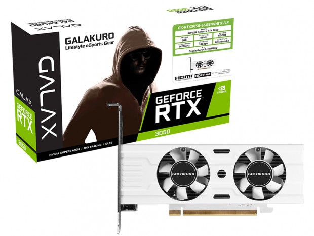 玄人志向からGeForce RTX 3050搭載グラフィックスカードの新製品。白色+ロープロ仕様