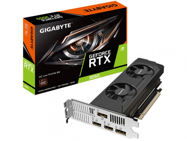 GeForce RTX 3050のロープロOCモデル、GIGABYTE「GV-N3050OC-6GL」は16日発売
