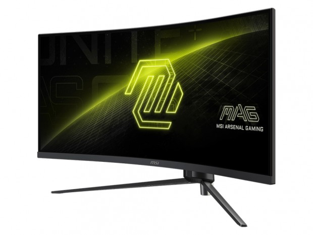 曲率1000Rの34型UWQHDゲーミング液晶ディスプレイ、MSI「MAG 345CQR」