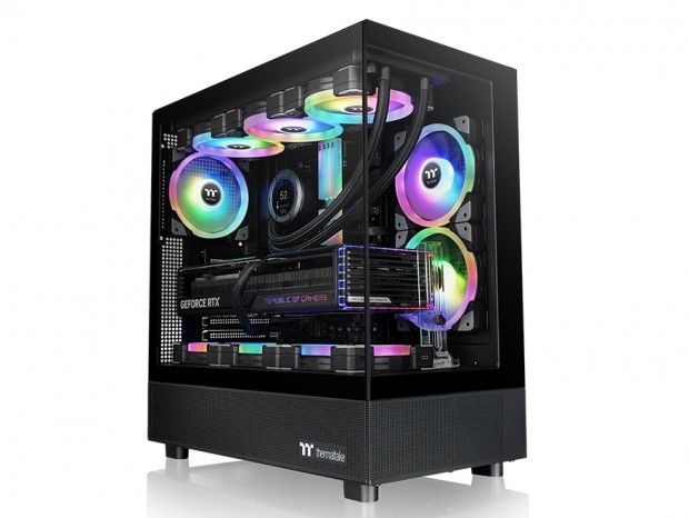 全4色のカラバリが揃うピラーレスミドルタワーPCケース、Thermaltake「View 270 TG ARGB」