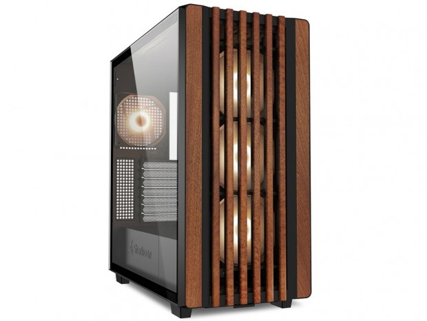 ウッドデザインのフロントフェイスを採用するミドルタワー、SHARKOON「REBEL C70 RGB」
