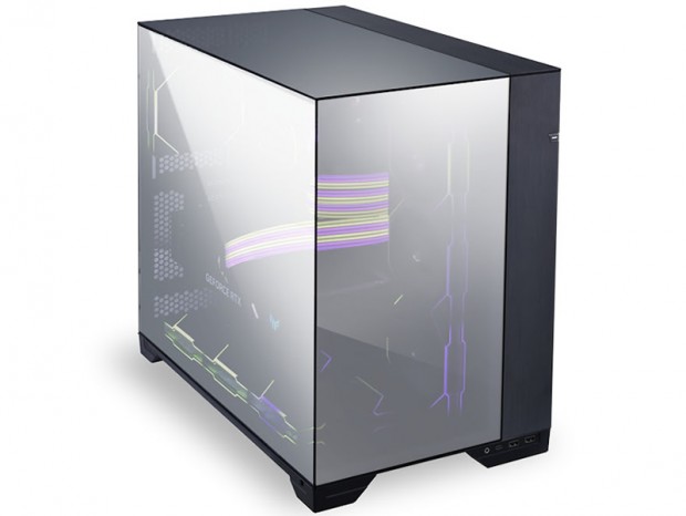 ピラーレス+3面ブラックミラー仕上げのPCケース、Lian Li「O11 Vision