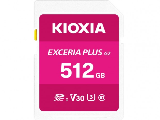 最大容量512GBの4K動画・高速撮影向けSDカード、キオクシア「EXCERIA PLUS G2」
