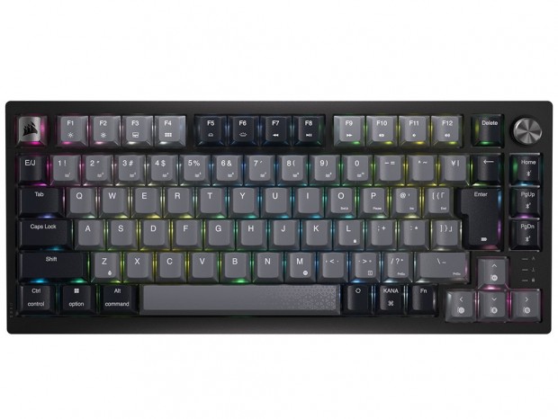CORSAIR、独自スイッチ＆ダイヤル装備の75％キーボード「K65 PLUS WIRELESS」に日本語版