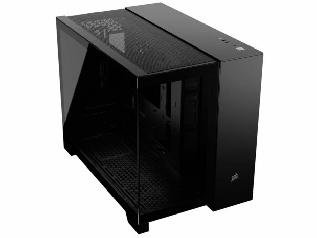 裏配線マザーボード対応のピラーレスミニタワーPCケース、CORSAIR「2500X Tempered Glass」シリーズ発売