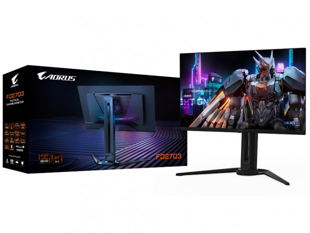 360Hz/0.03ms対応の27型WQHD有機ELゲーミングディスプレイ、GIGABYTE「AORUS FO27Q3」